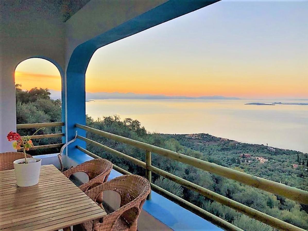 House Tanna Of Villa Intaba Spectacular Sea Views Corfiot Riviera Spartilas Corfu Island Greece Close To Ipsos Beach Spartylas Luaran gambar