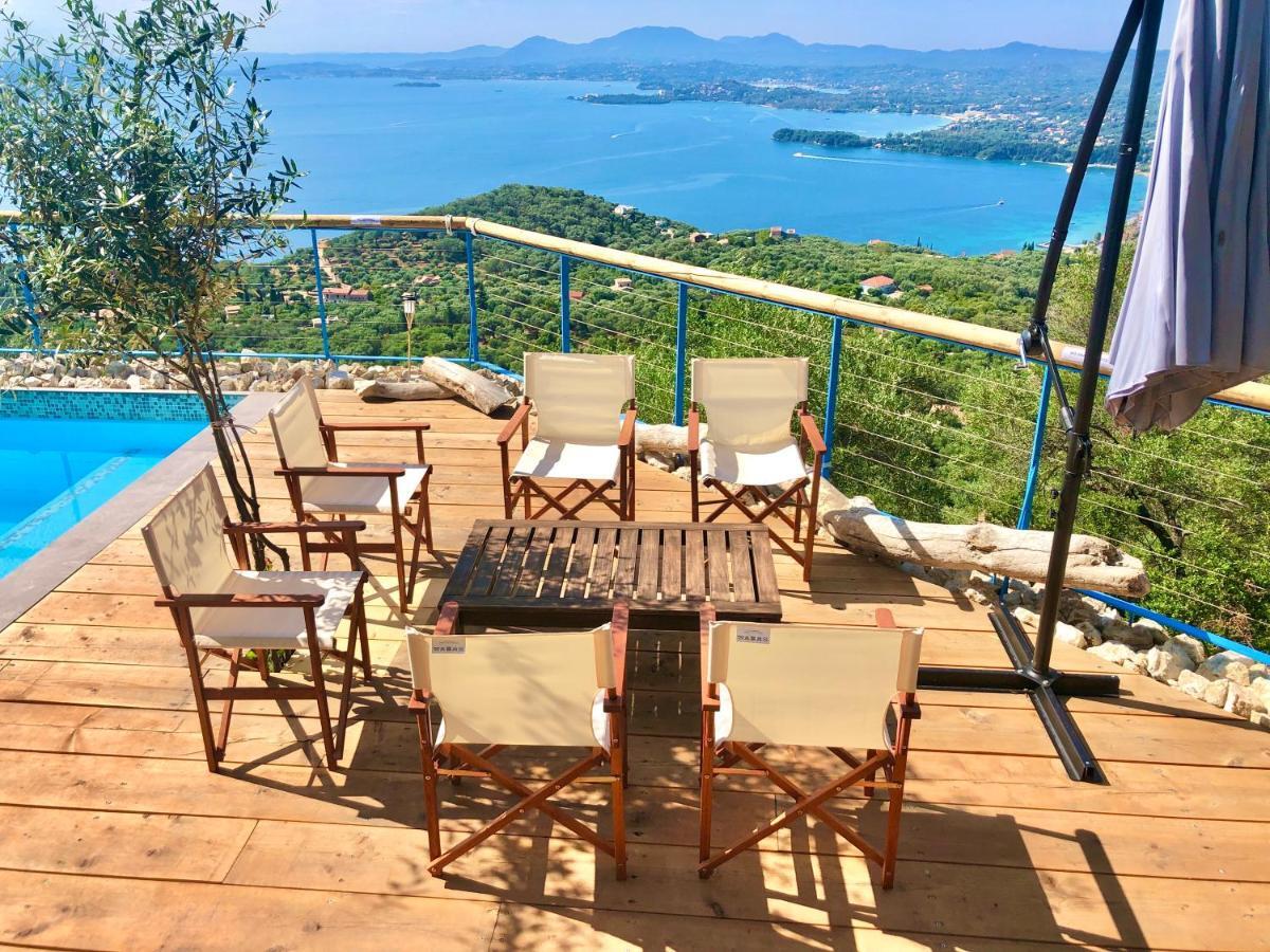 House Tanna Of Villa Intaba Spectacular Sea Views Corfiot Riviera Spartilas Corfu Island Greece Close To Ipsos Beach Spartylas Luaran gambar